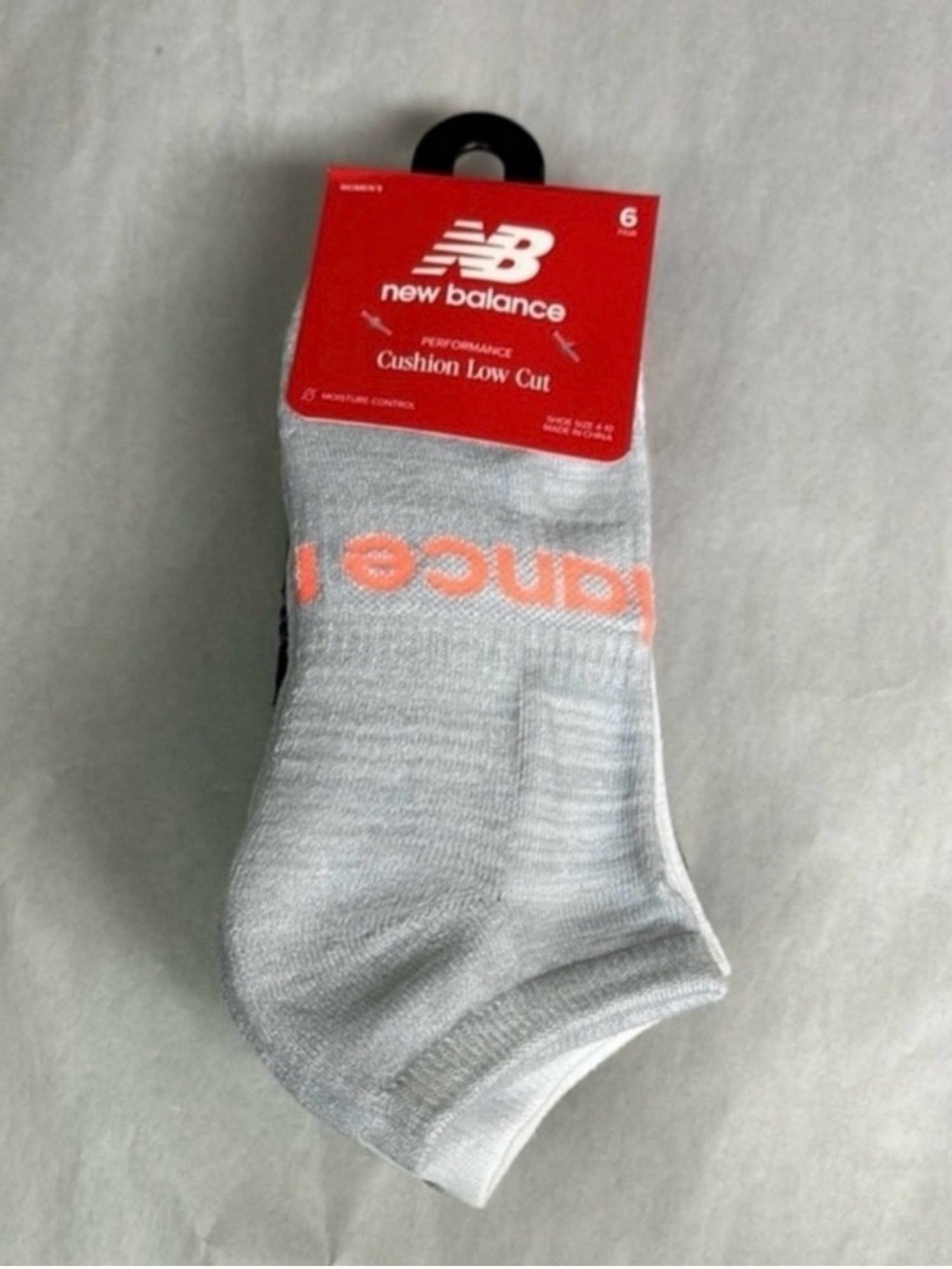 NWT New Balance Socks Women’s 6 Pair Multicolor Low Cut Cushion Athletic Socks